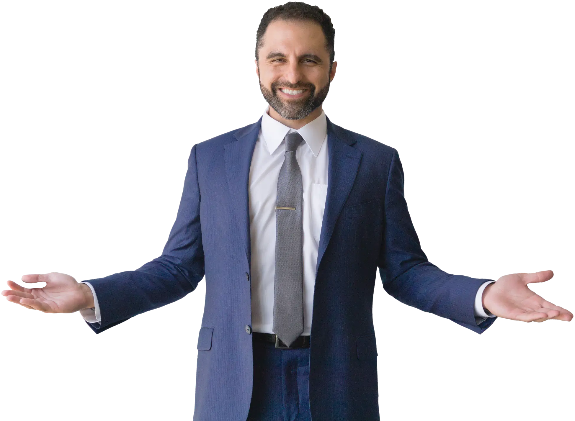 Cameron Fakouri, Career Coach, smiling and welcoming you with arms wide open to RezzyCheck.