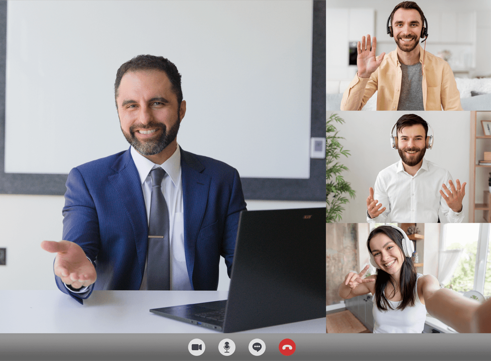 Career Coach Cameron Fakouri hosting a Q&A Zoom Meeting Event