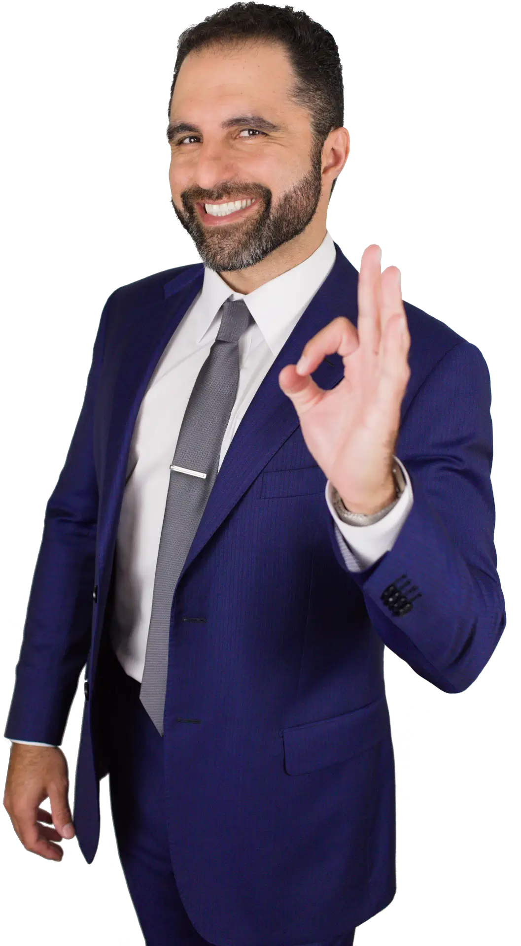 Cameron Fakouri, distinguished Career Mentor, giving the Okay symbol letting you know you're in good hands.