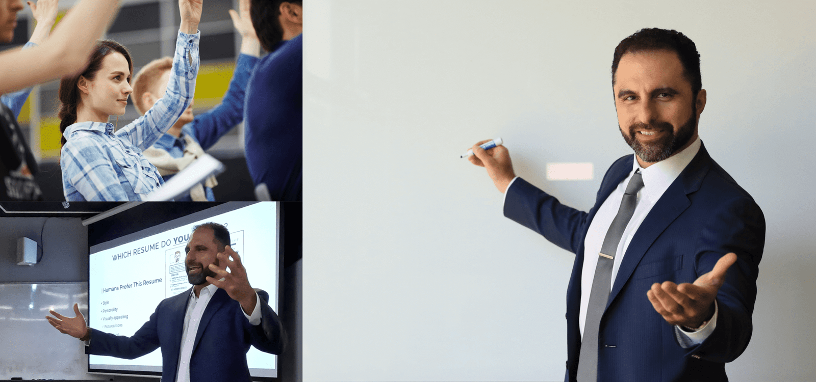Cameron Fakouri career coaching at a live event, in person or online.