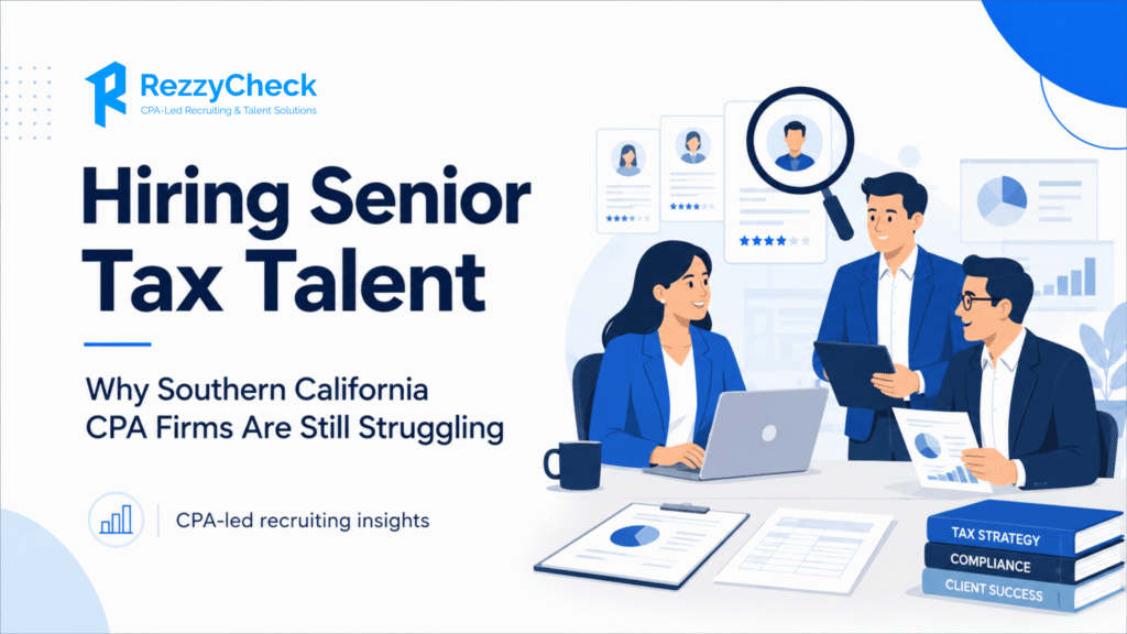 Tax Recruiting in Southern California: Why CPA Firms Still Struggle to Hire Senior Tax Talent