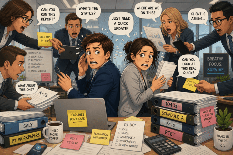 first year public accounting tax associate overwhelmed